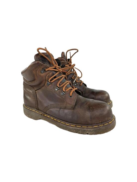 Dr. Martens Other - Dr. Martens 7735 Brown Leather Steel Toe Boot US 10 Work Boots Made in England